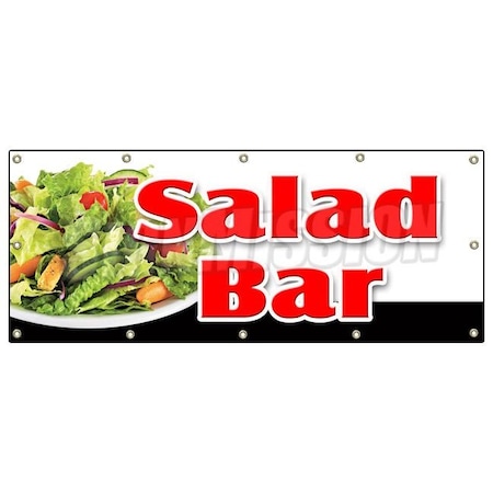 Signmission SALAD BAR BANNER SIGN dressing restaurant buffet salad vegetables B-120 Salad Bar